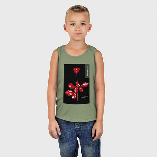 Детская майка Depeche mode rose / Авокадо – фото 5