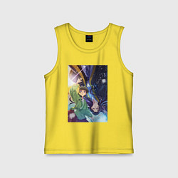 Майка детская хлопок Монолог фармацевта Маомао Жэньши, цвет: желтый