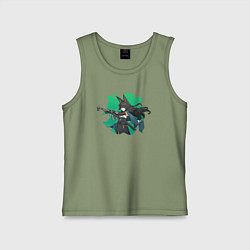 Майка детская хлопок Zenless Zone Zero Hoshimi Miyabi, цвет: авокадо