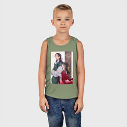 Майка детская хлопок Монолог фармацевта Маомао Жэньши служащий при импе, цвет: авокадо — фото 2