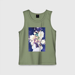 Майка детская хлопок Монолог фармацевта Жэньши Расчётливый интриган, цвет: авокадо