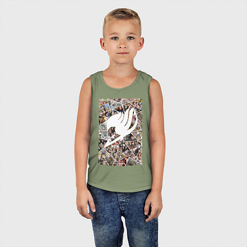 Детская майка Хвост Феи Нацу Драгнил Эрза Скарлет коллаж / Авокадо – фото 5