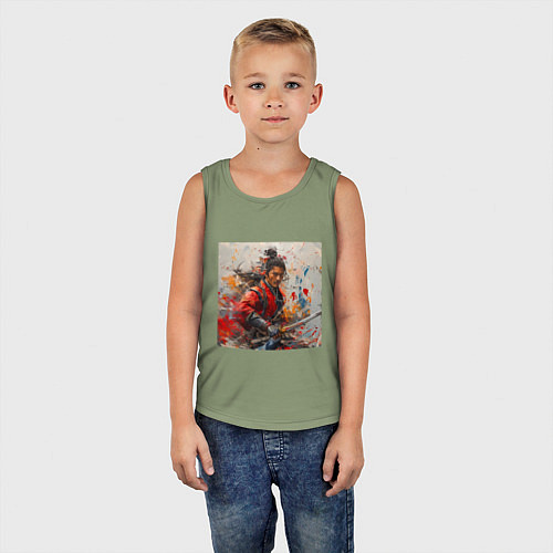 Детская майка Краски самурая / Авокадо – фото 5