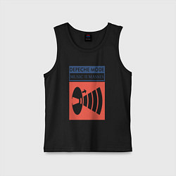 Майка детская хлопок Depeche Mode - Music for the masses merch, цвет: черный