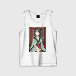 Майка детская хлопок Монолог фармацевта Маомао принцесса, цвет: белый