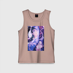 Майка детская хлопок Монолог фармацевта Маомао сыщик, цвет: пыльно-розовый