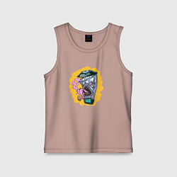 Майка детская хлопок Блендер-мимик, цвет: пыльно-розовый