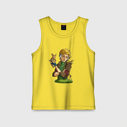 Майка детская хлопок Фиби - RimWorld, цвет: желтый