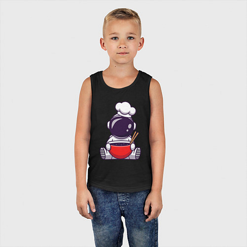 Детская майка Космический суп / Черный – фото 5