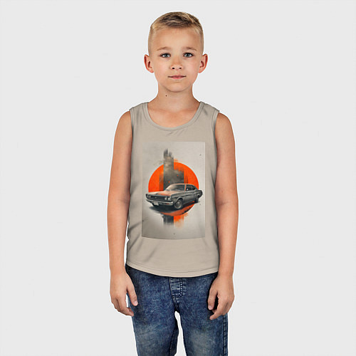 Детская майка Постер машины / Миндальный – фото 5