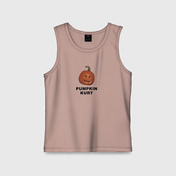 Майка детская хлопок Pumpkin Kurt - the office, цвет: пыльно-розовый
