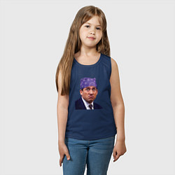 Майка детская хлопок Prison mike Michael Scott офис, цвет: тёмно-синий — фото 2