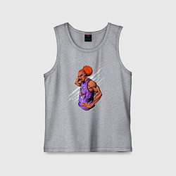 Майка детская хлопок Vince Carter dunker, цвет: меланж