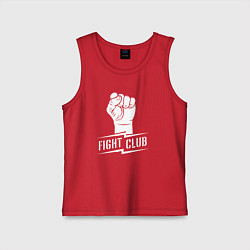 Майка детская хлопок Клуб бойцов, цвет: красный