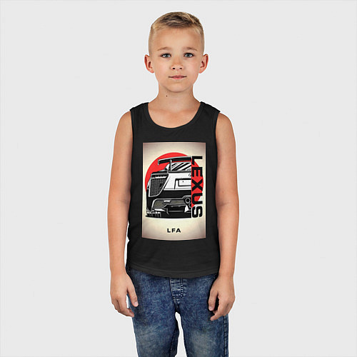 Детская майка Lexus автомобиль jdm / Черный – фото 5