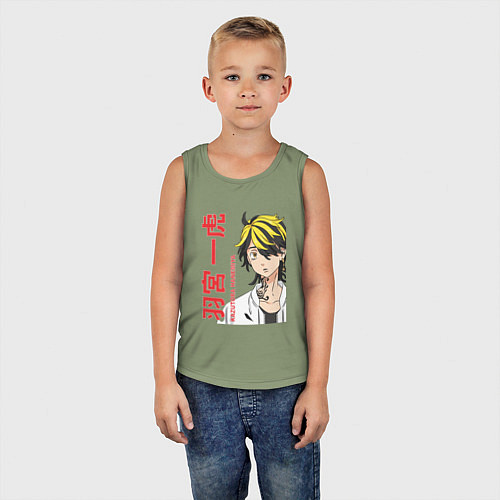 Детская майка Токийские мстители Казутора Ханемия Hanemiya Kazut / Авокадо – фото 5
