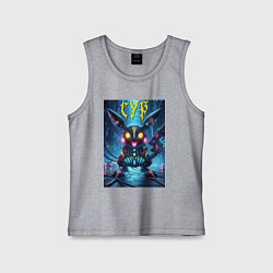 Майка детская хлопок Cyber horror - Pikachu, цвет: меланж