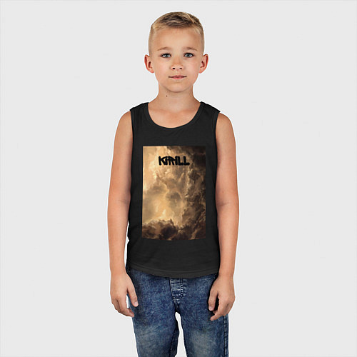 Детская майка Kirill небосвод / Черный – фото 5