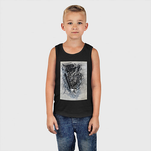 Детская майка Абстрактная графика Blue / Черный – фото 5