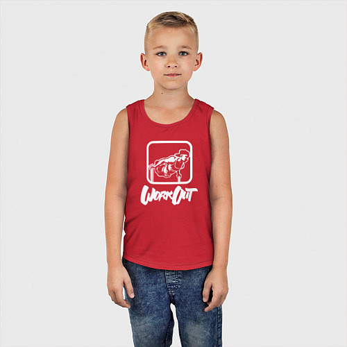 Детская майка Hannibal For King C1ke - Воркаут / Красный – фото 5