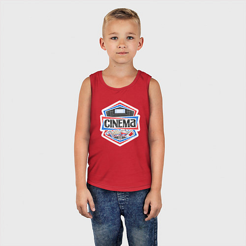 Детская майка Кинотеатр / Красный – фото 5