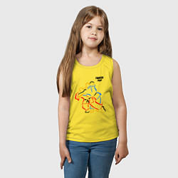 Майка детская хлопок Champion - fight, цвет: желтый — фото 2