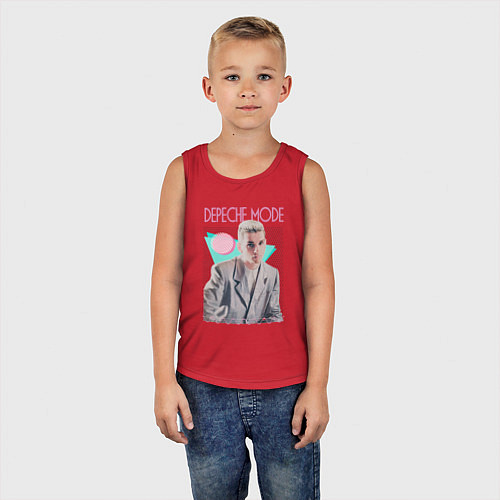 Детская майка Depeche Mode 80s Dave / Красный – фото 5