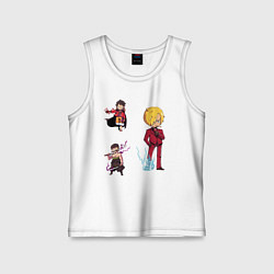 Майка детская хлопок Ван-Пис Санджи Зоро, цвет: белый