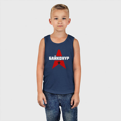 Детская майка Байконур СССР / Тёмно-синий – фото 5