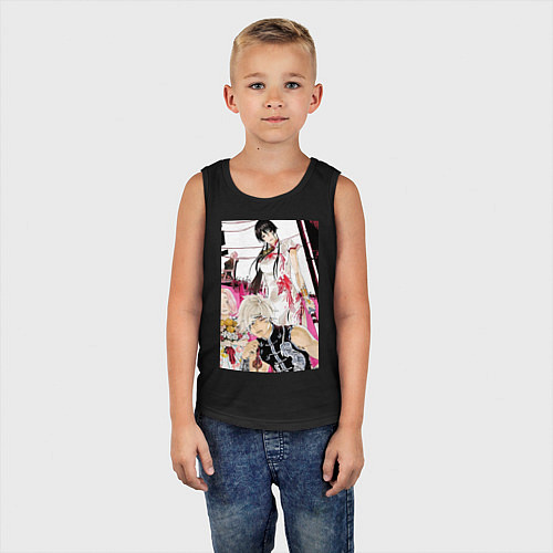 Детская майка Адский рай Габимару арт / Черный – фото 5