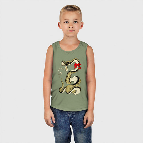 Детская майка Золотой удав / Авокадо – фото 5
