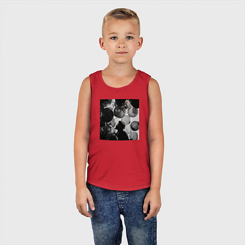 Детская майка House of the balloons / Красный – фото 5