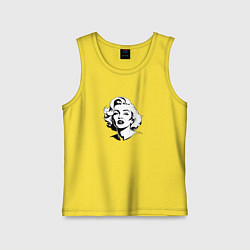 Детская майка Мэрилин Монро в черно белом цвете