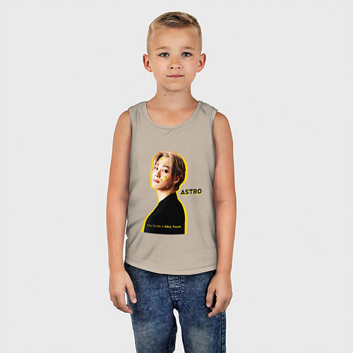 Детская майка Улыбка astro / Миндальный – фото 5