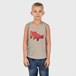 Майка детская хлопок Dandadan Logo, цвет: миндальный — фото 2