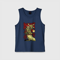 Майка детская хлопок Limp Bizkit skull, цвет: тёмно-синий