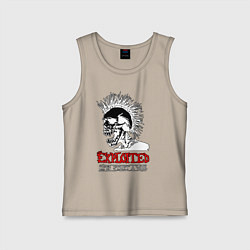 Майка детская хлопок Exploited - lets start a war, цвет: миндальный