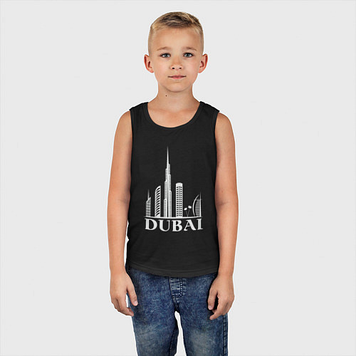 Детская майка City - Dubai / Черный – фото 5