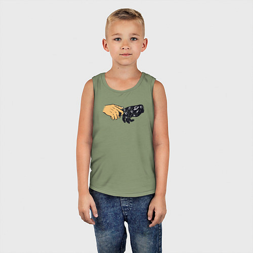 Детская майка Прикосновение космоса / Авокадо – фото 5