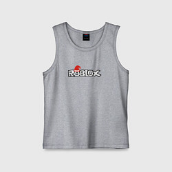 Майка детская хлопок Роблокс - Новый год, цвет: меланж