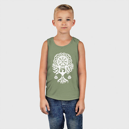 Детская майка Символика - язычество севера / Авокадо – фото 5