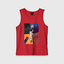 Майка детская хлопок Breaking, цвет: красный