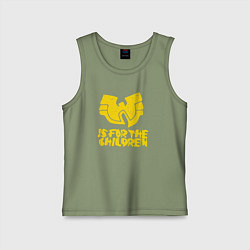 Майка детская хлопок Wu-Tang для детей, цвет: авокадо