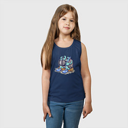 Майка детская хлопок Я фотограф, цвет: тёмно-синий — фото 2