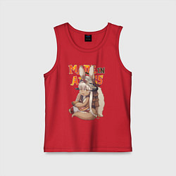 Майка детская хлопок Созданный в бездне - Наначи, цвет: красный