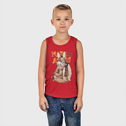 Майка детская хлопок Созданный в бездне - Наначи, цвет: красный — фото 2