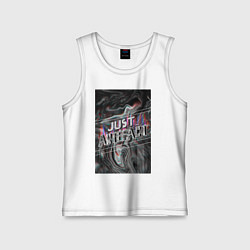 Майка детская хлопок Just Artefact, цвет: белый