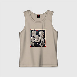 Майка детская хлопок Арт джокер, цвет: миндальный