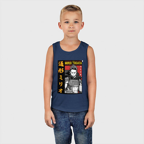 Детская майка Моя геройская академия Mirio Togata / Тёмно-синий – фото 5