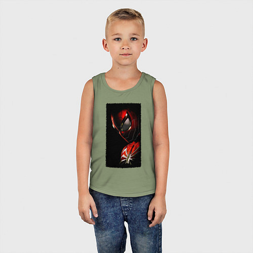Детская майка Человек паук паркер / Авокадо – фото 5
